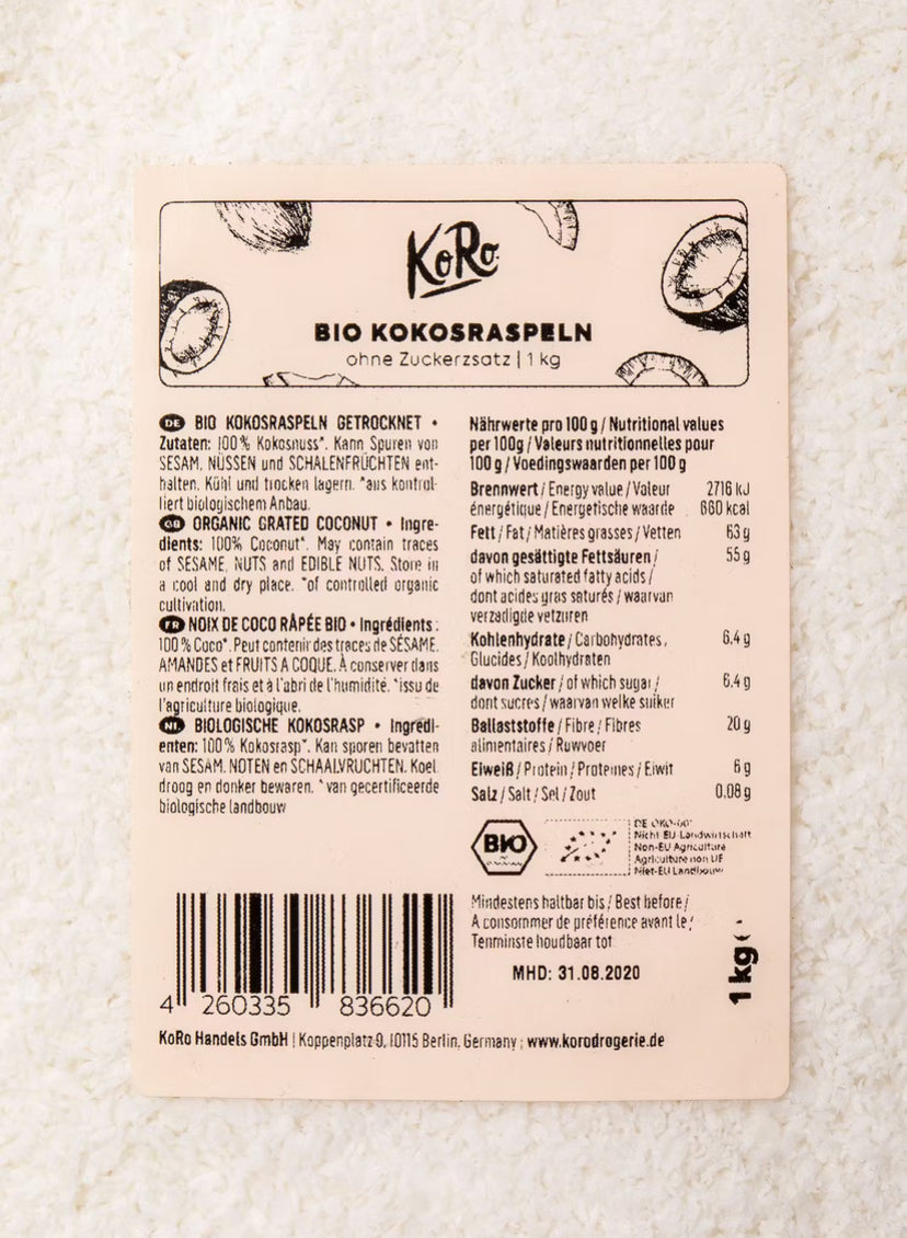 Bio Kokosraspeln 1Kg