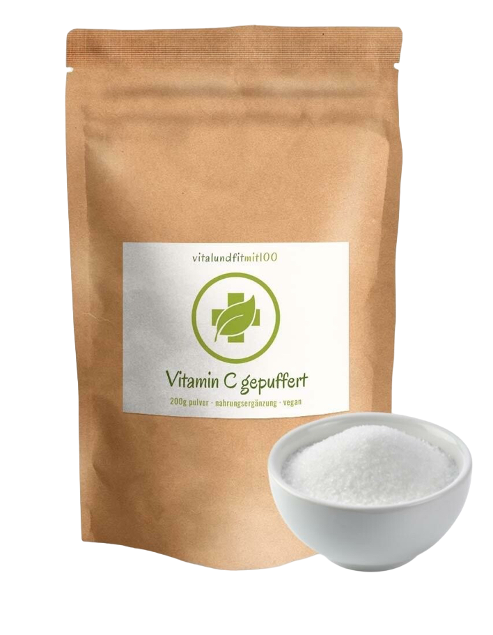 Vitamin C Pulver gepuffert - 200 g - (Calciumascorbat)