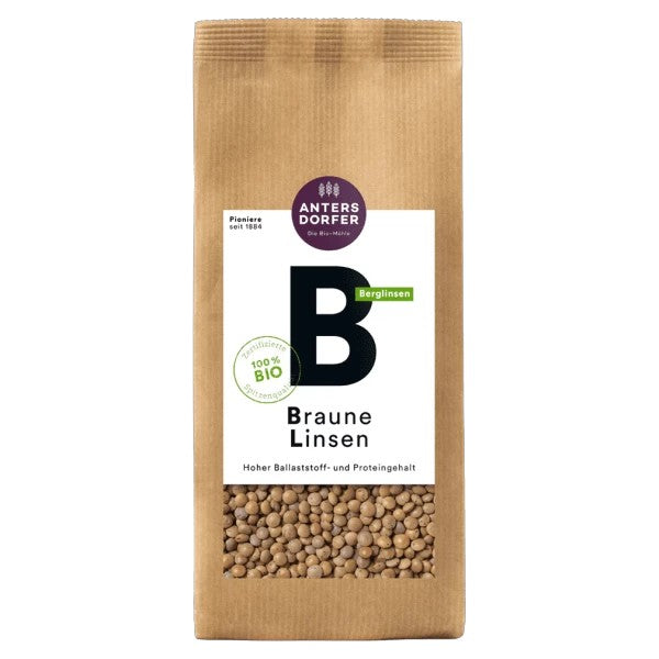 Braune Bio-Linsen Berglinsen 500g - Antersdorfer
