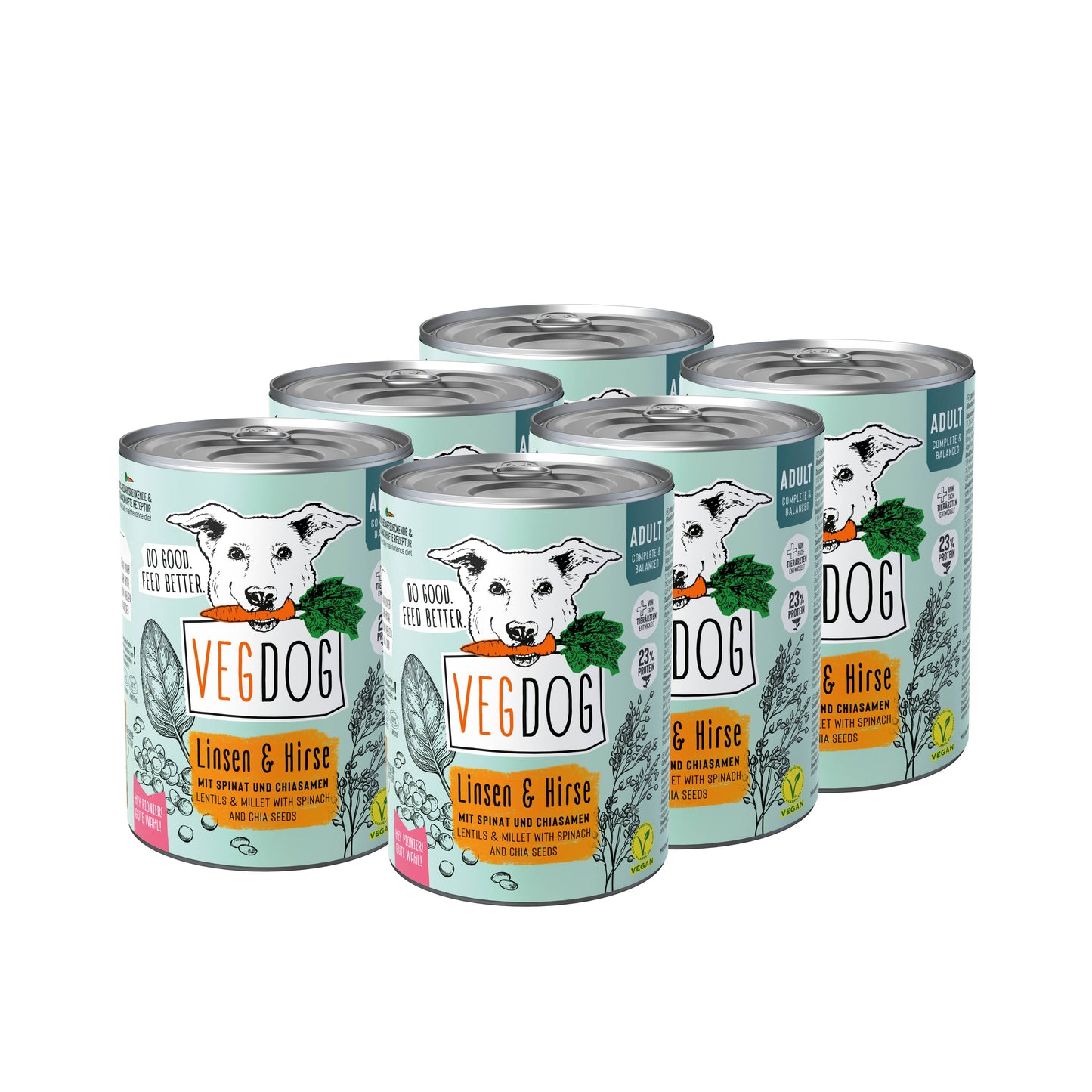 VegDog Adult Linsen & Hirse