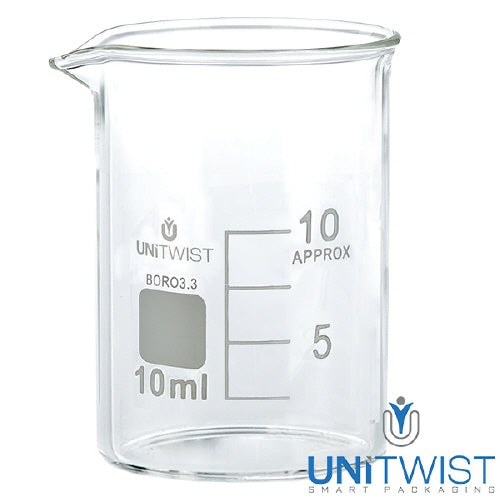 Becherglas 10 ml – Borosilikat, niedrige Form UNiTWIST®