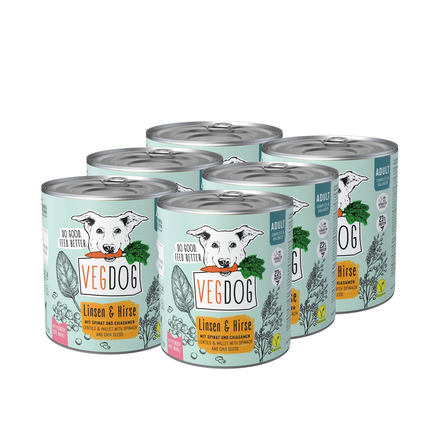 VegDog Adult Linsen & Hirse