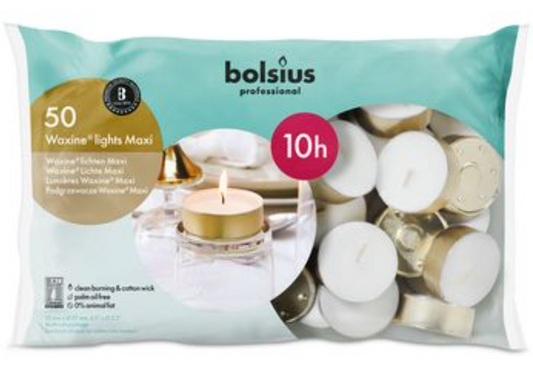 Bolsius: Professional Teelichte 10h - 50er Beutel - Gold