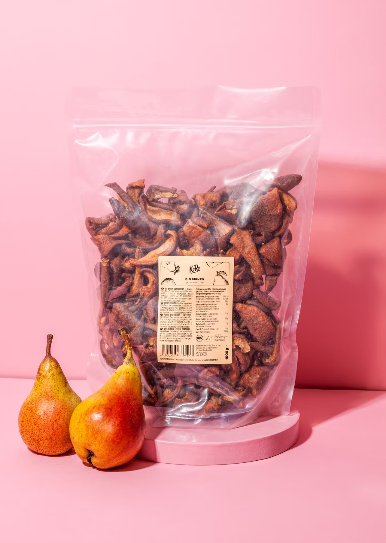 Getrocknete Bio Birnen 1 kg