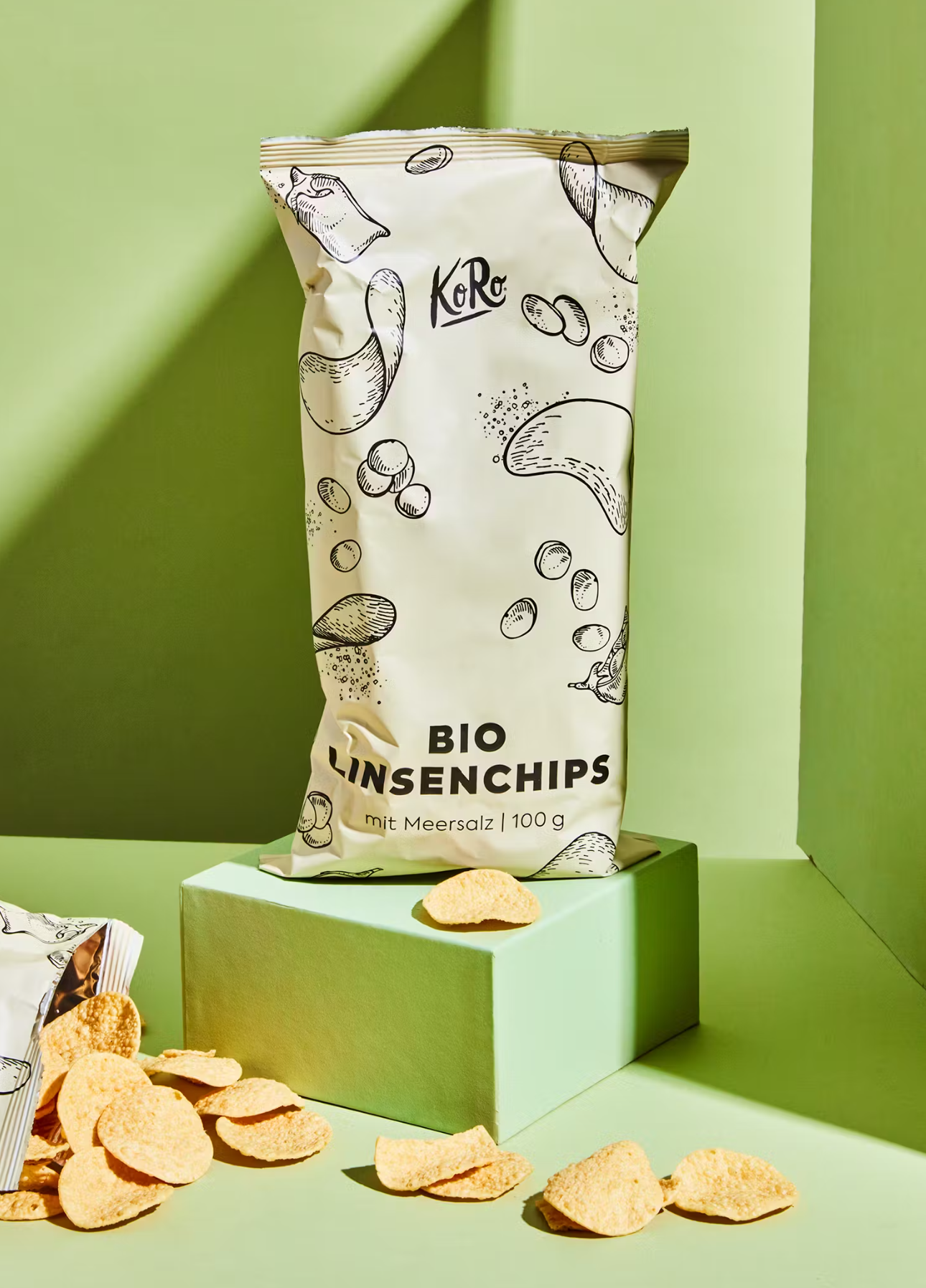 Bio Linsenchips mit Meersalz 100 g