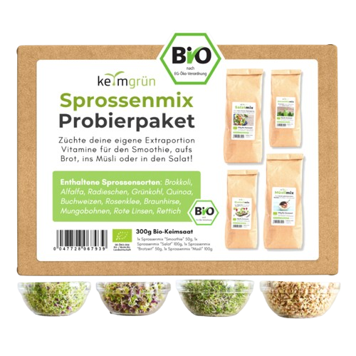 Keimgrün Bio-Sprossenmix Probierpaket
