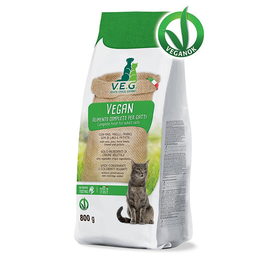 V.E.G. - Vegan Cat 800g - Veganes Trockenfutter für Katzen