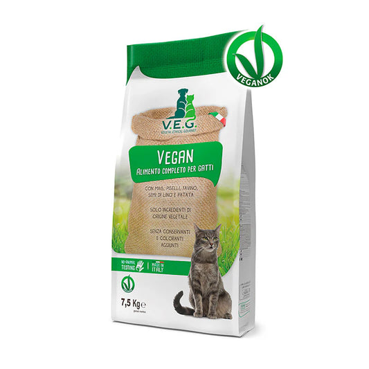 V.E.G. - Vegan Cat 7,5 KG - Veganes Trockenfutter für Katzen