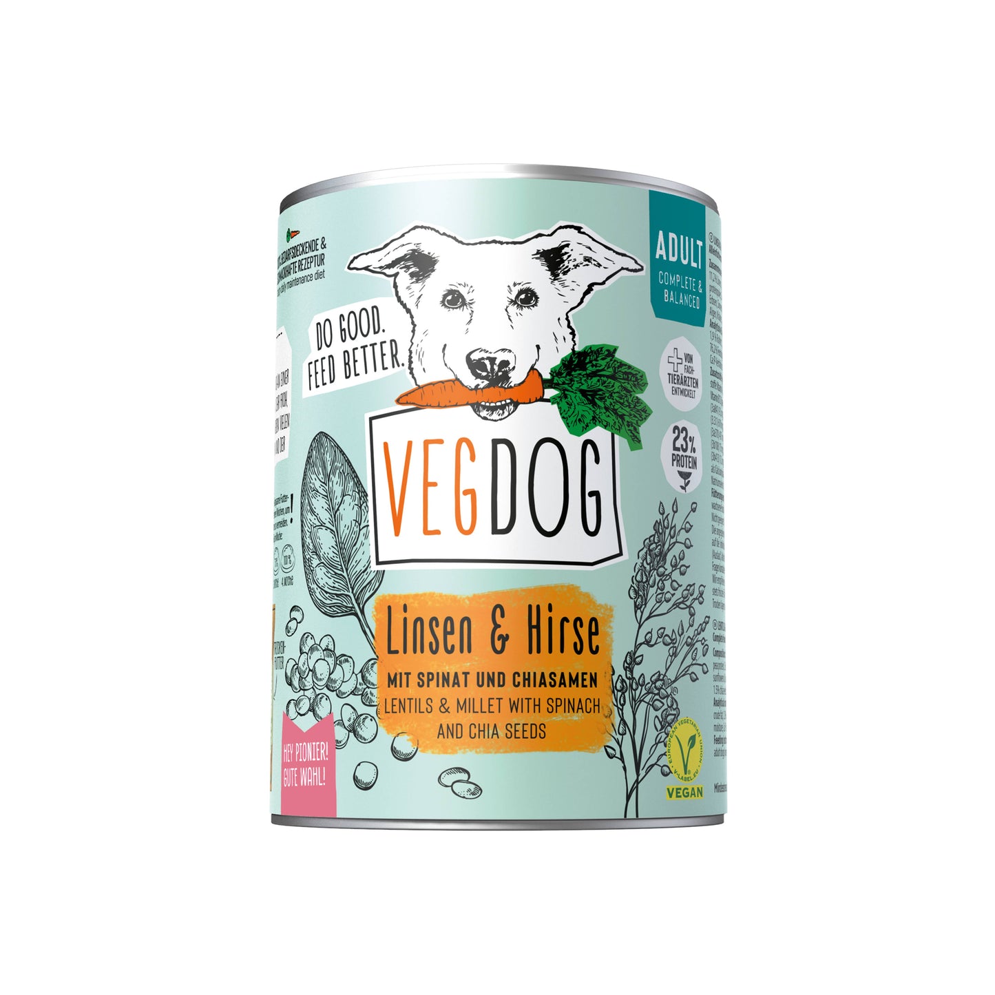 VegDog Adult Linsen & Hirse