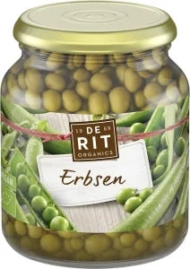 Erbsen im Glas - Bio - De Rit 350g