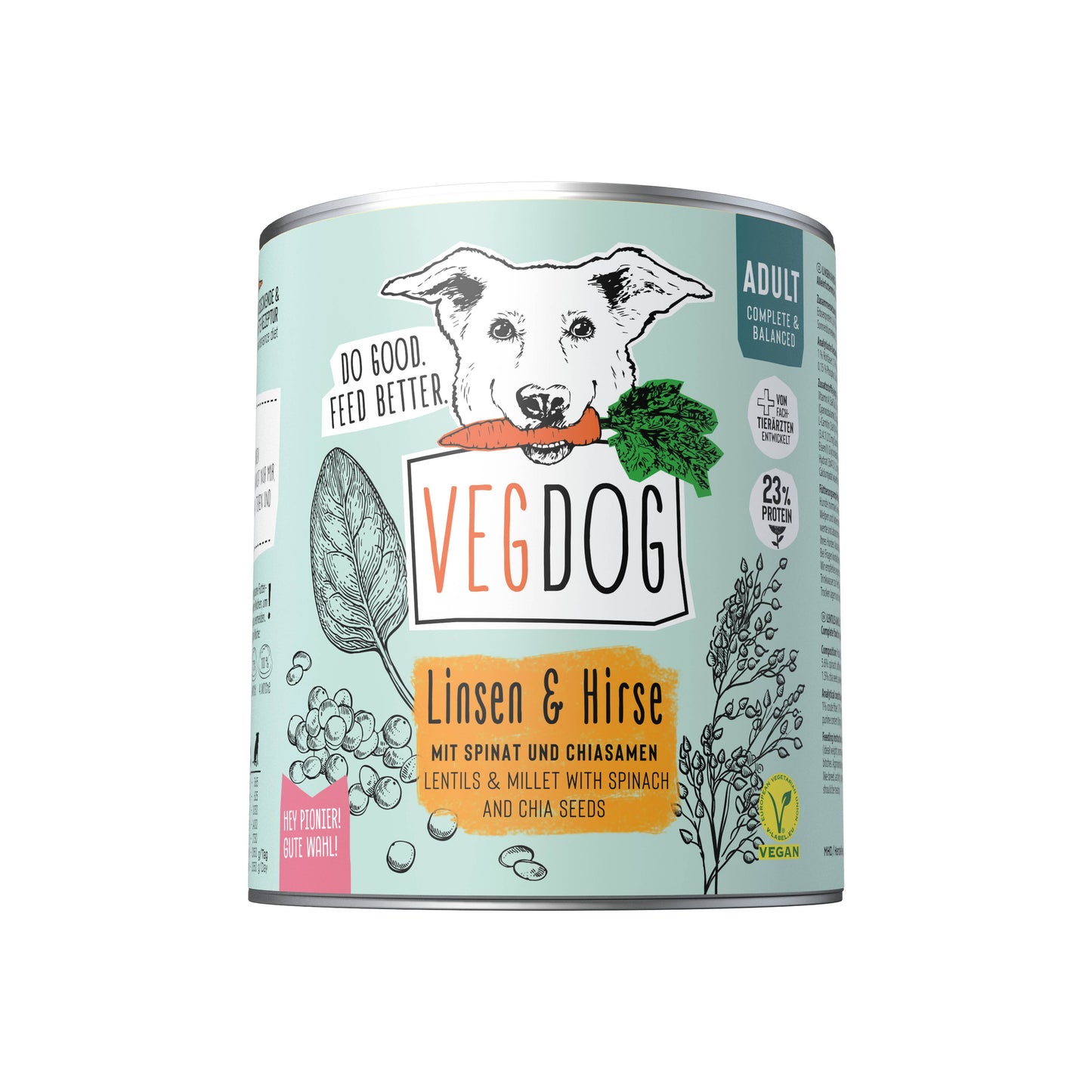 VegDog Adult Linsen & Hirse