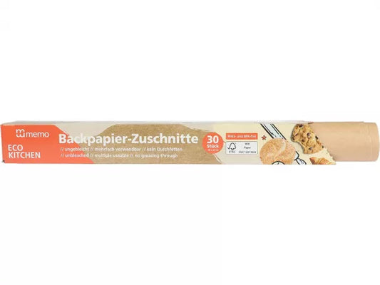 Backpapier-Zuschnitte ungebleicht - PFAS-Frei