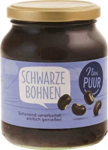 Schwarze Bio-Bohnen im Glas 350g Nur PUUR